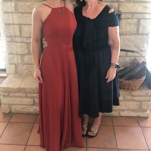 Vermillion JJs House Chiffon Halter Maxi ‘Eala’